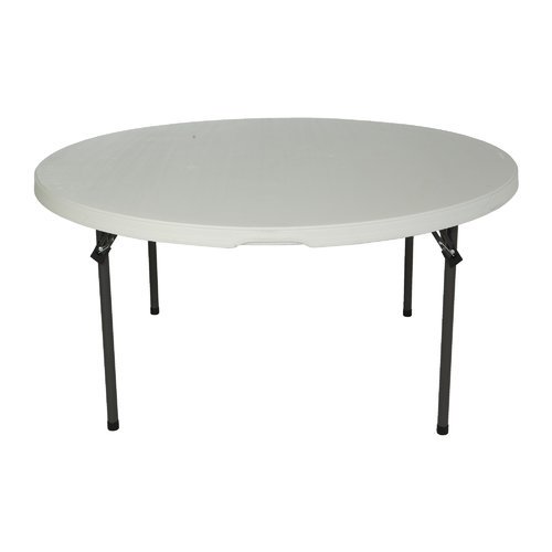 5-foot plastic resin round table