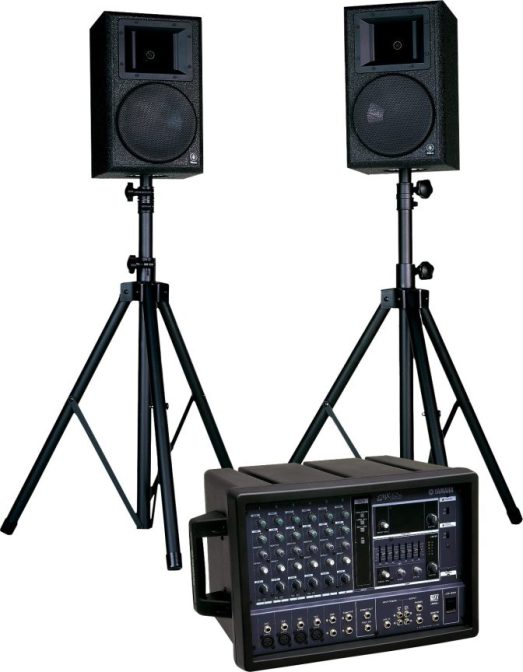 800 watt PA system with speakers and mixer