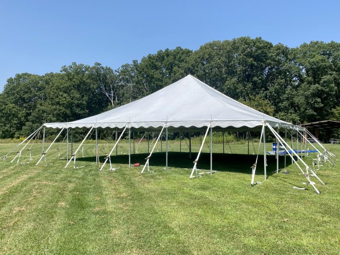40x40 pole tent