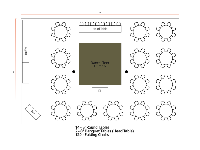 CAD sample CAD tent layout sample drawing