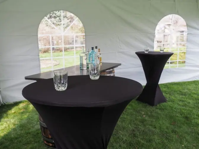 Highboy cocktail tables