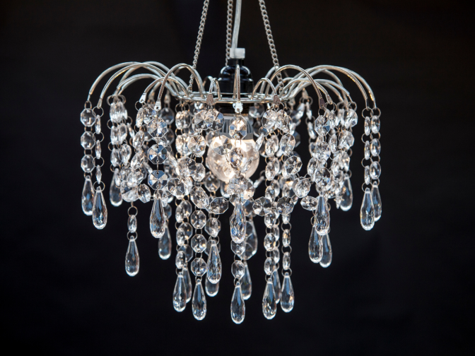 Beautiful crystal chandelier